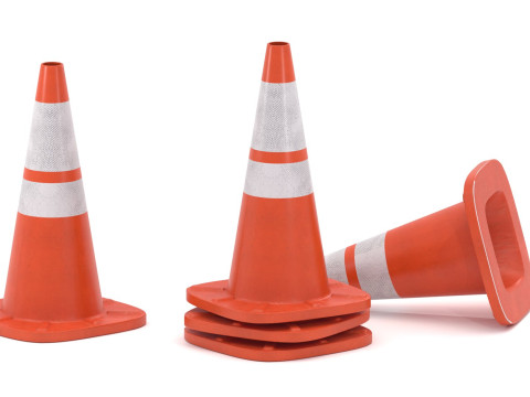 Cono de tráfico v2 Modelo 3D