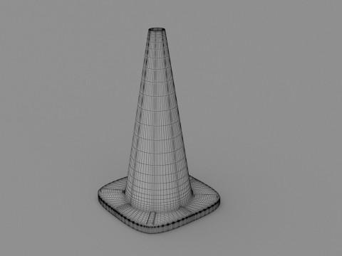 Stożek drogowy v3 Model 3D