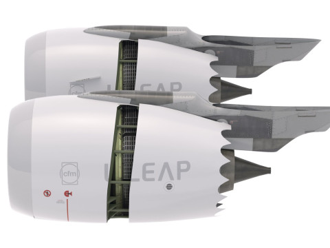 Strahltriebwerk CFM LEAP 3D Modell