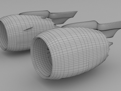 Strahltriebwerk CFM LEAP 3D Modell