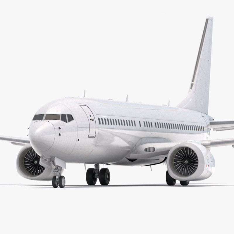 보잉 737-800 MAX 일반 3D 모델 .c4d .max .obj .3ds .fbx .stl .blend