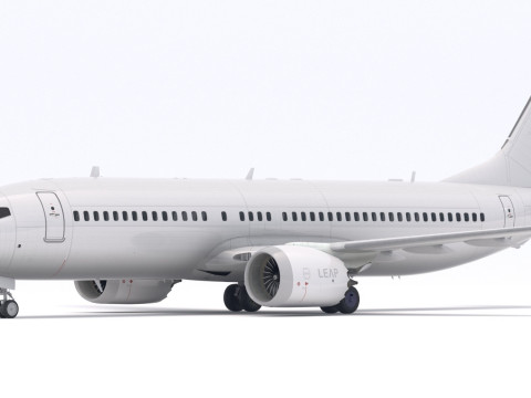 보잉 737-800 MAX 일반 3D 모델
