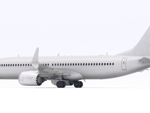 보잉 737-800 MAX 일반 3D 모델