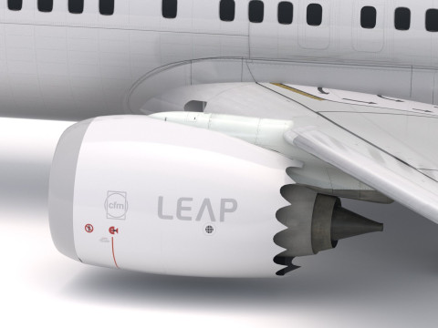 보잉 737-800 MAX 일반 3D 모델