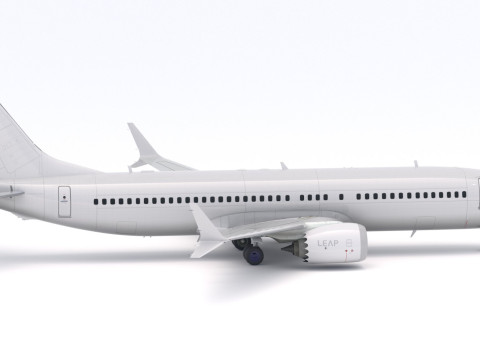 보잉 737-800 MAX 일반 3D 모델