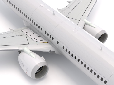 보잉 737-800 MAX 일반 3D 모델