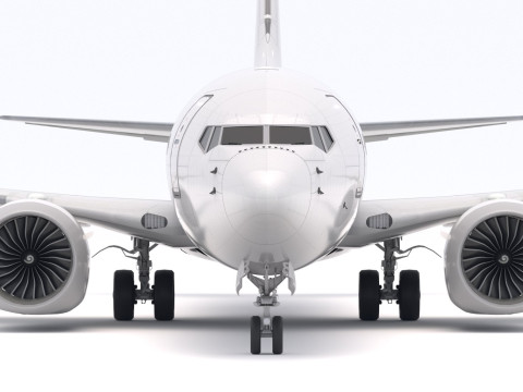보잉 737-800 MAX 일반 3D 모델