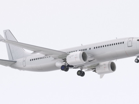 보잉 737-800 MAX 일반 3D 모델