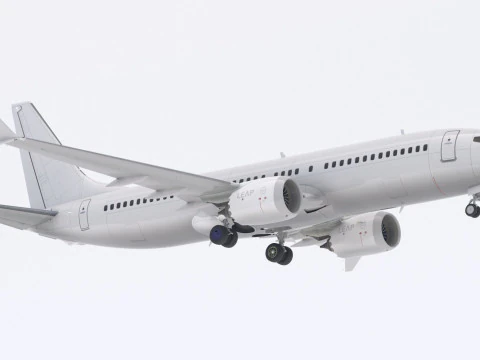 Boeing 737-800 MAX Generic 3D Model