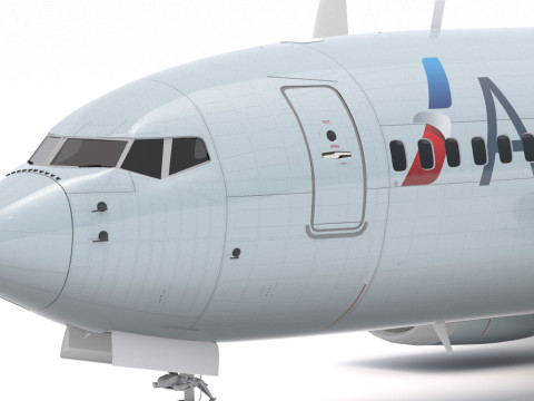 Boeing 737-800 MAX American Airlines 3D Model