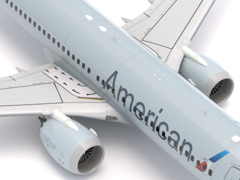 Boeing 737-800 MAX American Airlines 3D Model