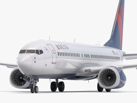 Boeing 737-800 MAX Delta Airlines Modelo 3D