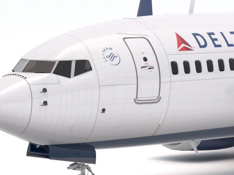 Boeing 737-800 MAX Delta Airlines 3D Model