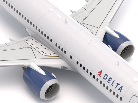 Boeing 737-800 MAX Delta Havayolları 3D Model
