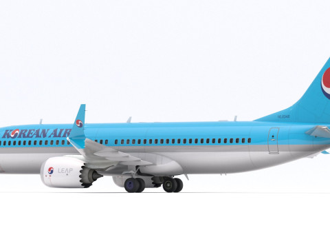Boeing 737-800 MAX Koreański Air Model 3D