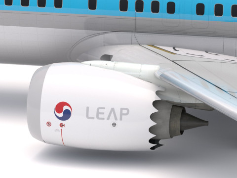 Boeing 737-800 MAX Koreański Air Model 3D