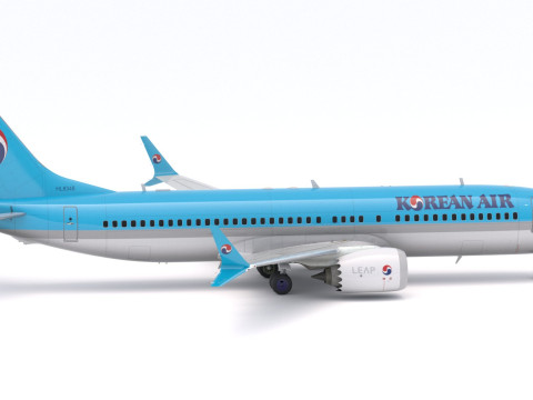 Boeing 737-800 MAX Koreański Air Model 3D