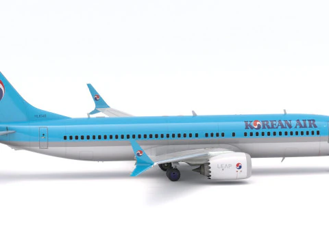 Boeing 737-800 MAX Korean Air 3D Model