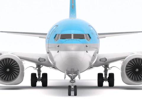 Boeing 737-800 MAX Korean Air 3D Model