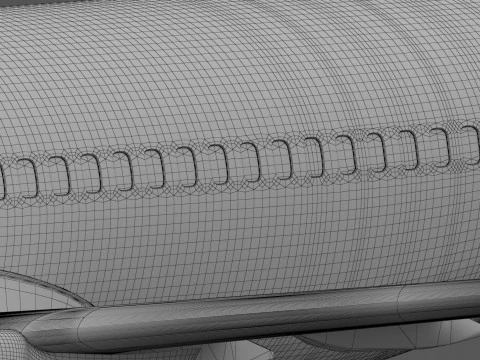 Boeing 737-800 MAX Korean Air 3D Model