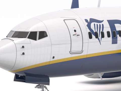 Boeing 737-800 MAX Ryanair Modelo 3D
