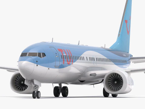 Boeing 737-800 MAX Tui Airlines Modello 3D