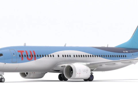 Boeing 737-800 MAX Tui Airlines 3D Model
