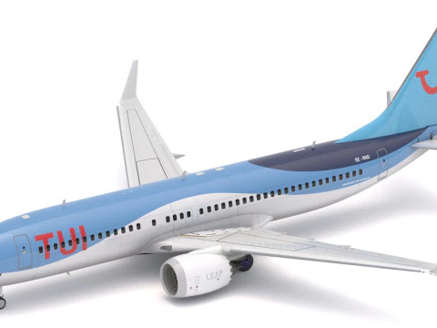 Boeing 737-800 MAX Tui Airlines 3D Model