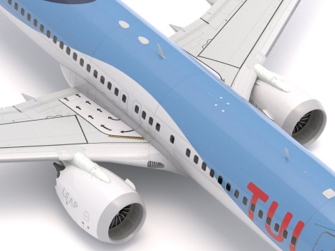 Boeing 737-800 MAX Tui Airlines 3D Model