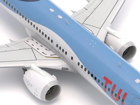 Boeing 737-800 MAX Tui Airlines 3D Model