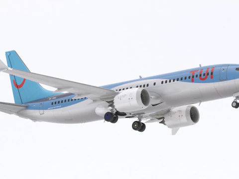 Boeing 737-800 MAX Tui Airlines 3D Model