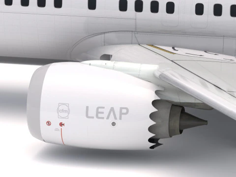 Boeing 737-800 MAX Turkish Airlines 3D Model