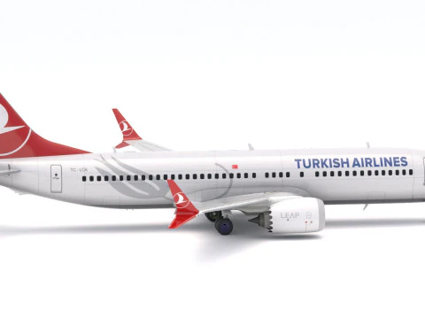 Boeing 737-800 MAX Turkish Airlines 3D Model