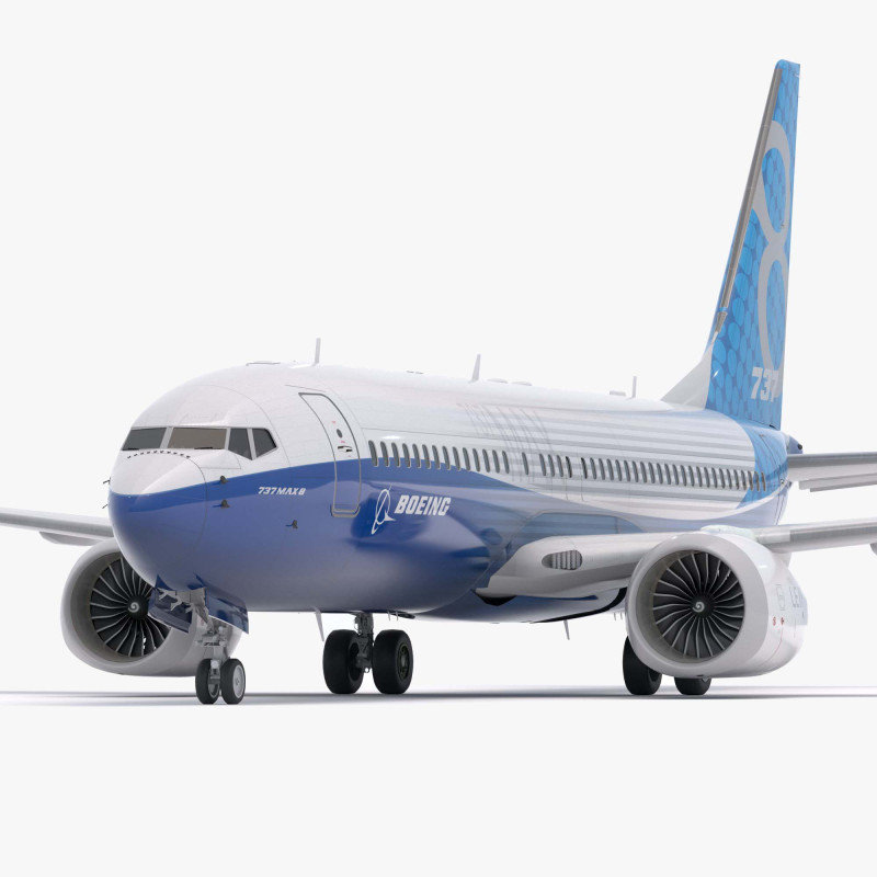 Malowanie domu Boeinga 737-800 MAX Model 3D .c4d .max .obj .3ds .fbx .stl .blend 