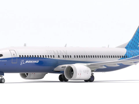 Boeing 737-800 MAX House Livery 3D Model