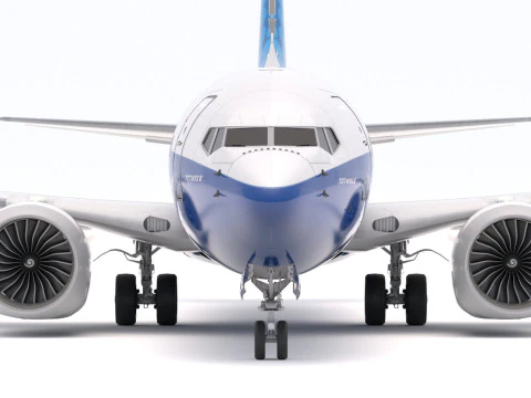 Boeing 737-800 MAX House Livery 3D Model