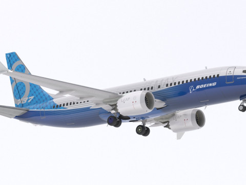 Malowanie domu Boeinga 737-800 MAX Model 3D