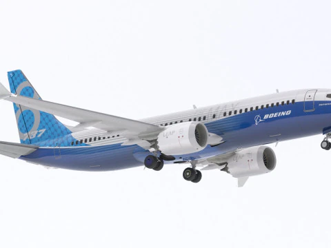 Boeing 737-800 MAX House Livery 3D Model