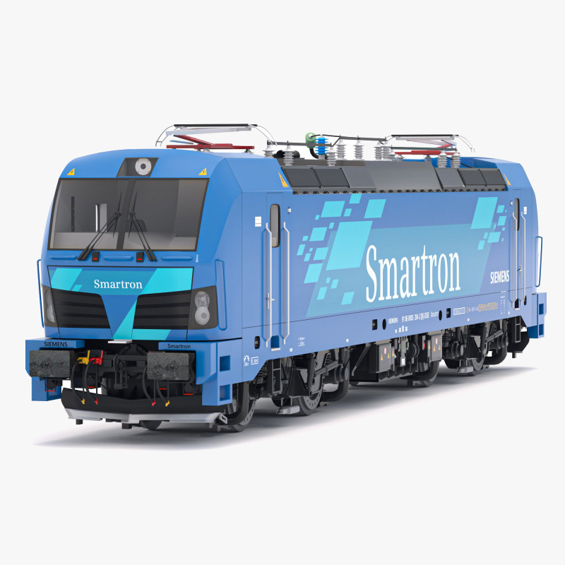 सीमेंस स्मार्ट्रोन इलेक्ट्रिक लोकोमोटिव 3D मॉडल .c4d .max .obj .3ds .fbx .stl .blend 