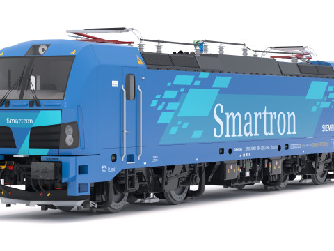 सीमेंस स्मार्ट्रोन इलेक्ट्रिक लोकोमोटिव 3D मॉडल