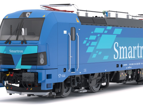 सीमेंस स्मार्ट्रोन इलेक्ट्रिक लोकोमोटिव 3D मॉडल