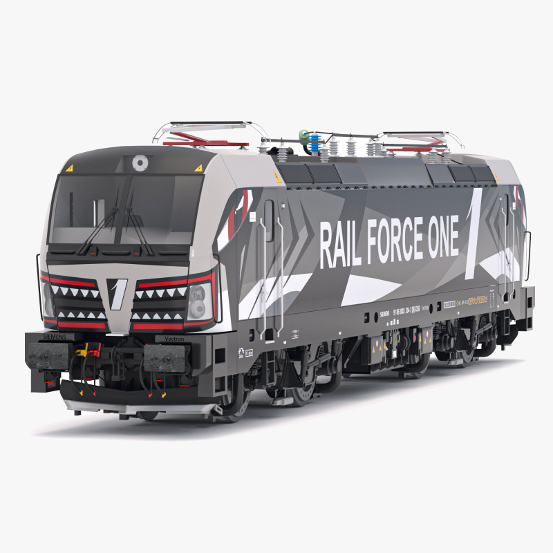 Siemens Vectron Rail Force Un Modèle 3D .c4d .max .obj .3ds .fbx .stl .blend 
