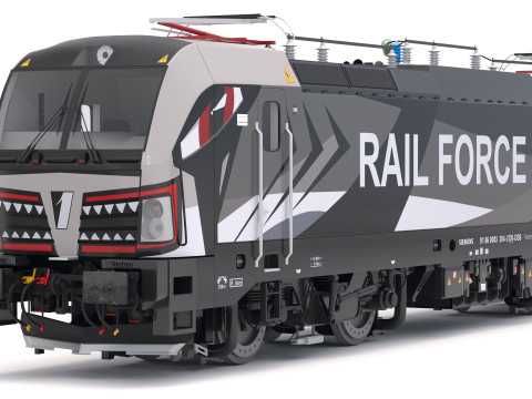 Siemens Vectron Rail Force Un Modèle 3D