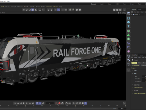 Siemens Vectron Rail Force Un Modèle 3D