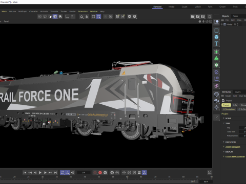 Siemens Vectron Rail Force Un Modèle 3D