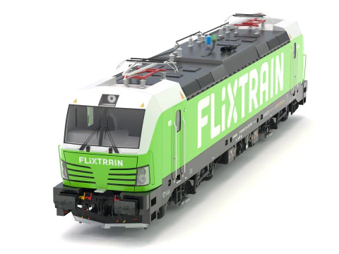 Siemens Vectron Flixtrain 3D Model