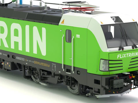 Siemens Vectron Flixtrain 3D Model