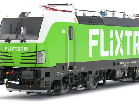 Siemens Vectron Flixtrain 3D Model