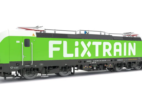 Siemens Vectron Flixtrain 3D Model