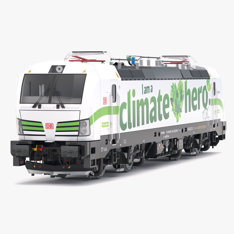 Livrea Siemens Vectron DB I am Climate Hero Modello 3D .c4d .max .obj .3ds .fbx .stl .blend